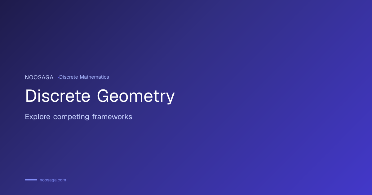 Discrete Geometry Timeline & Concept Map | Noosaga Explore