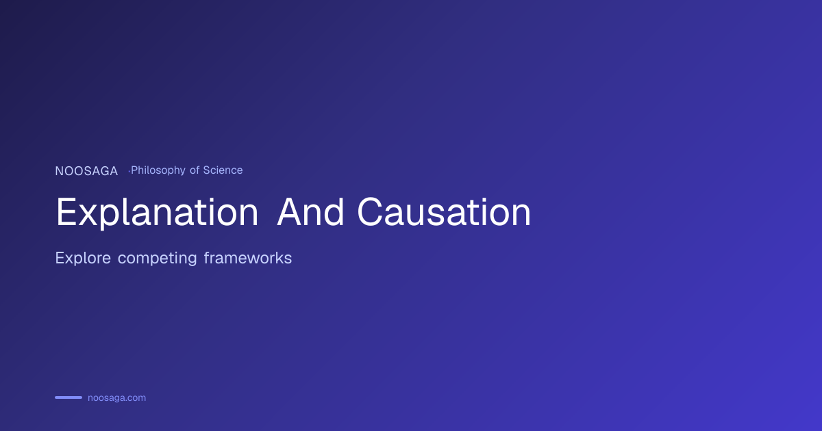 Explanation And Causation Map | Noosaga Explore